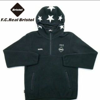 【M】美品 16AW FCRB FLEECE HALF ZIP HOODY 灰