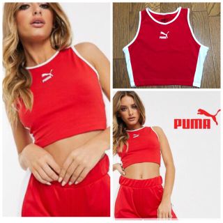 プーマ(PUMA)のPUMA プーマ　クロップドタンクトップ　ショート丈トップス　ナイキ　アディダス(タンクトップ)