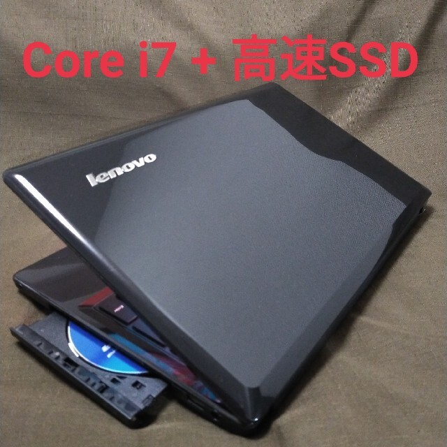 富士通ノートパソコン i7 SSD512GB ブルーレイ office2019