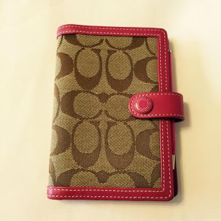 コーチ(COACH)の最終値引！【美品】 COACH 手帳カバーピンク(その他)