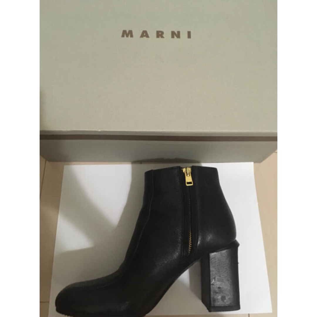 Marni(マルニ)の定価6万円以上 MARNI レザーアンクルブーツ 36 レディースの靴/シューズ(ブーツ)の商品写真