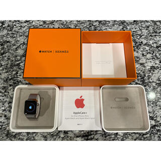 #125 Apple Watch エルメス オレンジ メンズ HERMES 美品