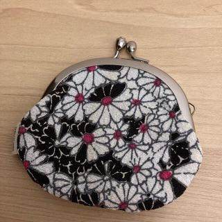 がま口財布　黒(コインケース)