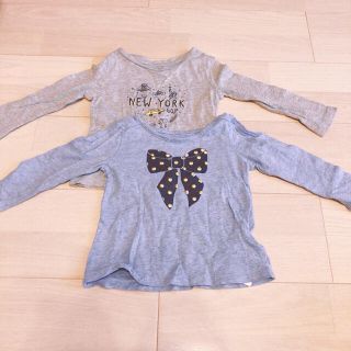 ベビーギャップ(babyGAP)のGAP 長袖　カットソー 80cm 2枚セット(シャツ/カットソー)