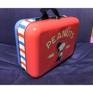 スヌーピー(SNOOPY)のスヌーピー SNOOPY PEANUTS トランク型空き缶　USJ(キャラクターグッズ)