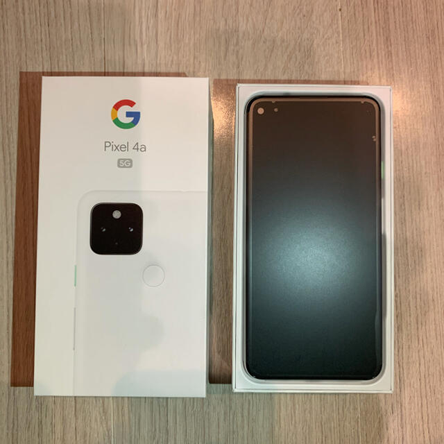 スマホ/家電/カメラGooglePixel4a5G 128GB ホワイト新品　simロック解除済み