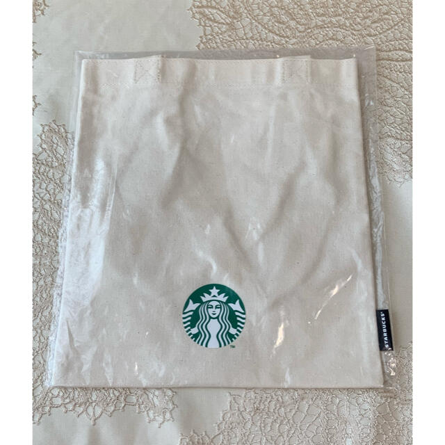 Starbucks Coffee(スターバックスコーヒー)の2色セット！　台湾　スターバックス　トートバッグ　手帳　グリーン　ホワイト レディースのバッグ(トートバッグ)の商品写真