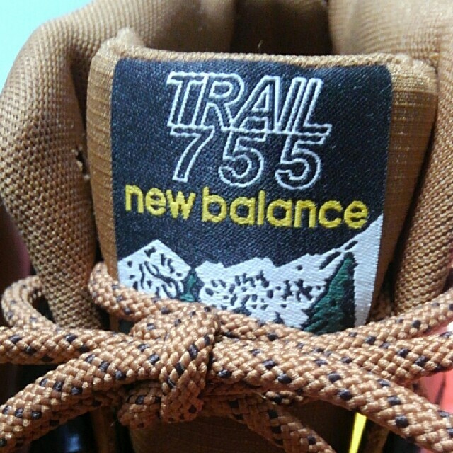 スニーカーnew balance TRAIL HL 755 TAN 本革