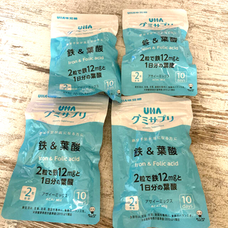 ユーハミカクトウ(UHA味覚糖)のUHA味覚糖 UHAグミサプリ鉄＆葉酸 20粒　4袋(その他)