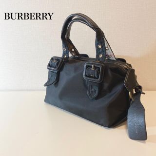 バーバリー(BURBERRY)のBURBERRY ミニボストンバッグ　ナイロン　ハウスチェック(ハンドバッグ)