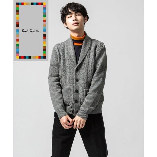 匿名発送　美品　Paul Smith ショールカラーデザインカーディガン　M