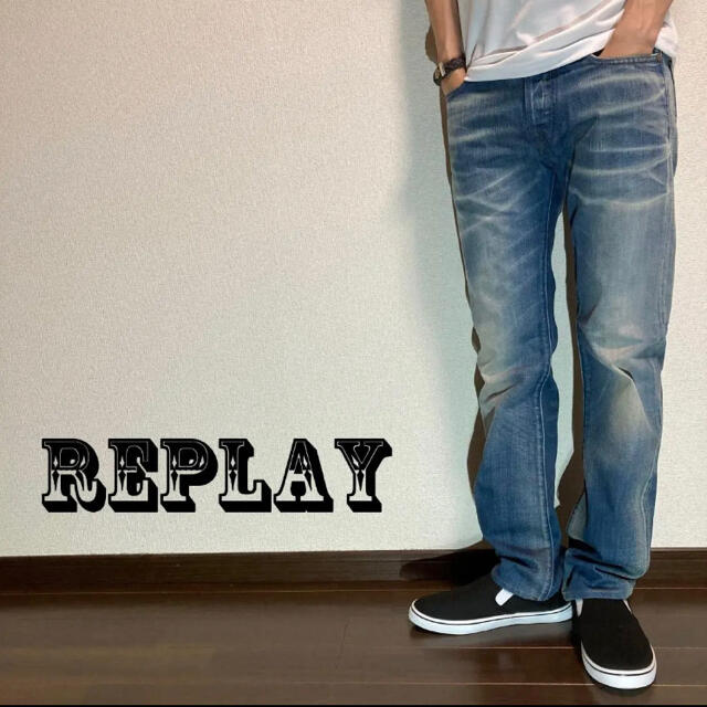 【REPLAY】リプレイ ユーズド加工デニム JENNON サイズ28