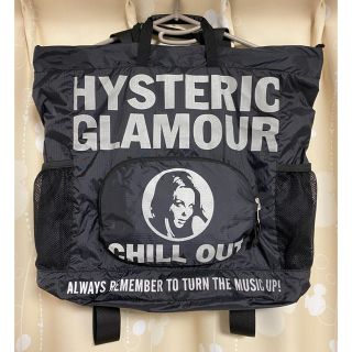 ヒステリックグラマー(HYSTERIC GLAMOUR)のHYSTERIC GLAMOUR ナイロンバック　バックパック　黒　銀(バッグパック/リュック)