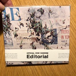 「Editorial 」通常盤　official髭男dism(ポップス/ロック(邦楽))