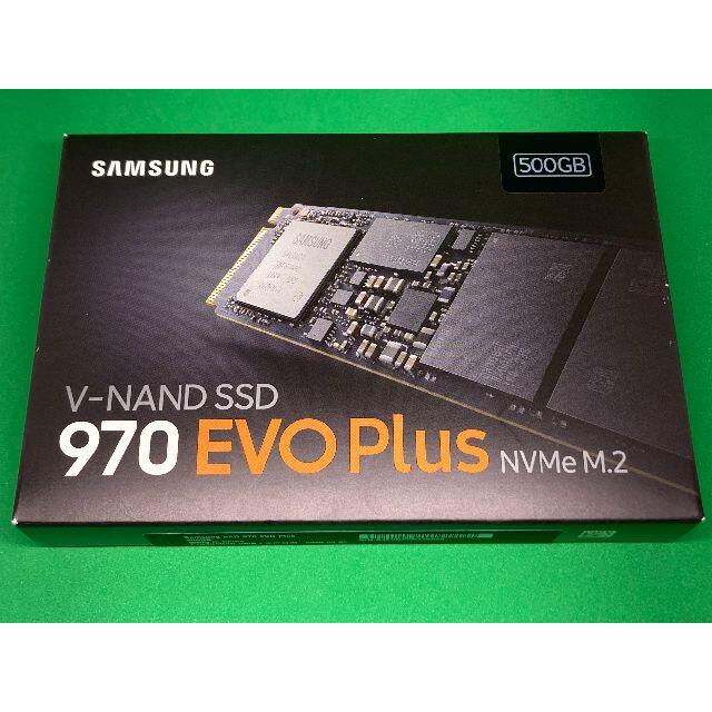 PCパーツ SAMSUNG - SAMSUNG M.2 NVMe SSD EVO PLUS 970 500GB