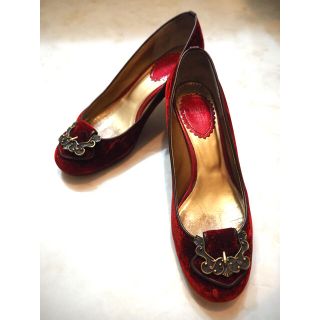 アナスイ(ANNA SUI)のANNA SUI パンプス(スエード、ワインレッド)(ハイヒール/パンプス)