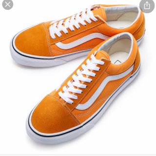 ヴァンズ(VANS)のvans オールドスクール　オレンジ🍊24.5cm(スニーカー)