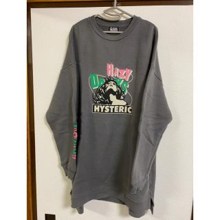 ヒステリックグラマー(HYSTERIC GLAMOUR)のモモ様専用　HYSTERIC GLAMOUR トレーナー　チュニック　グレー(トレーナー/スウェット)