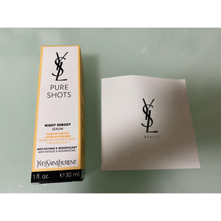 イヴサンローランボーテ(Yves Saint Laurent Beaute)の新品　国内百貨店購入　イヴサンローラン　ピュアショット　ナイトセラム(美容液)