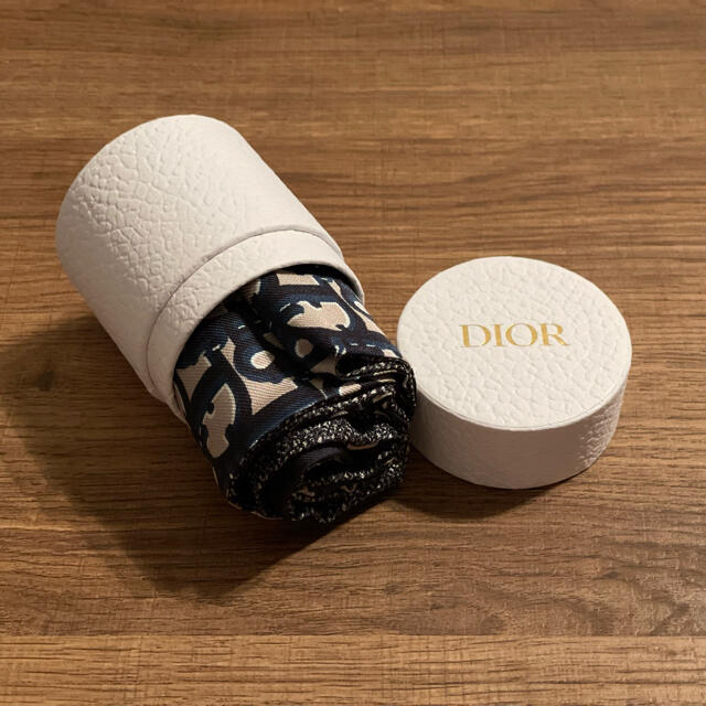 Dior - Dior ミッツァ スカーフ オブリーク シルクツイル ネイビー