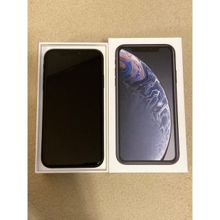 アップル(Apple)の【付属品未使用】iPhone XR 128GB(ブラック 黒)(スマートフォン本体)