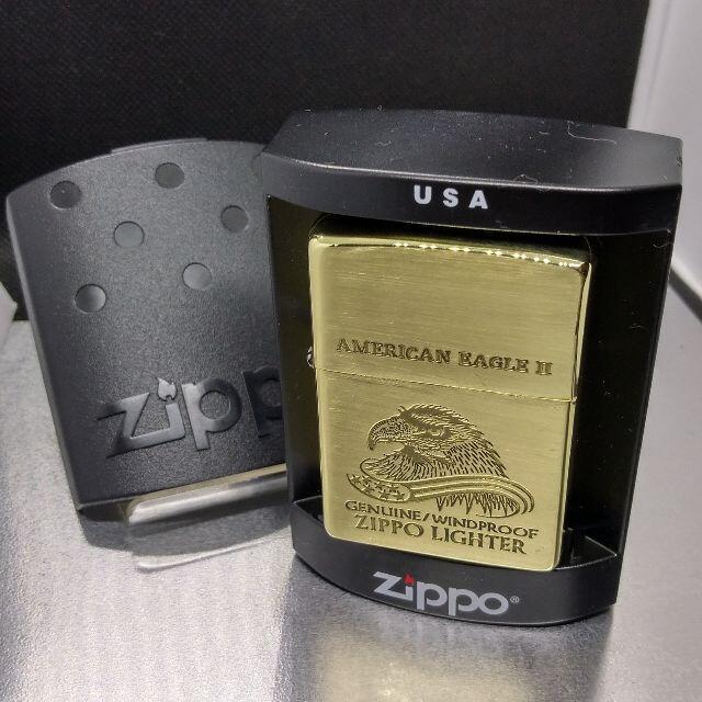 ZIPPO(ジッポー)の№765 ZIPPO AMERICAN EAGLEⅡ 真鍮無垢 ジッポー K X メンズのファッション小物(タバコグッズ)の商品写真