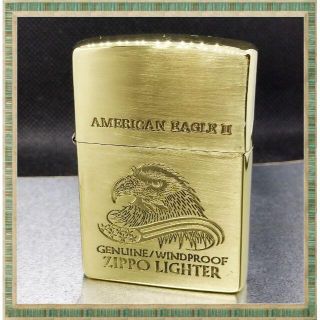 ジッポー(ZIPPO)の№765 ZIPPO AMERICAN EAGLEⅡ 真鍮無垢 ジッポー K X(タバコグッズ)