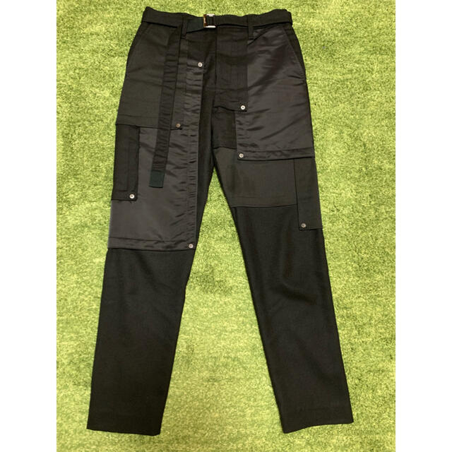 sacai 20aw fabric combo pants ブラック001 | www.carmenundmelanie.at