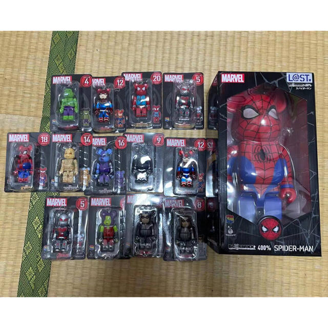 マーベルハッピーくじラストワンベアブリック400%スパイダーマン