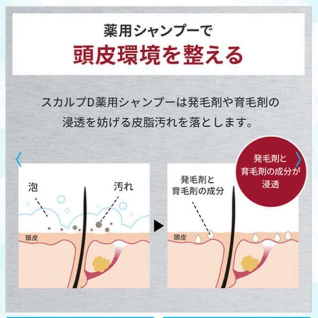 ANGFA(アンファー)のアンファースカルプD 薬用スカルプシャンプー　発毛促進3点セット（オイリー） コスメ/美容のヘアケア/スタイリング(スカルプケア)の商品写真