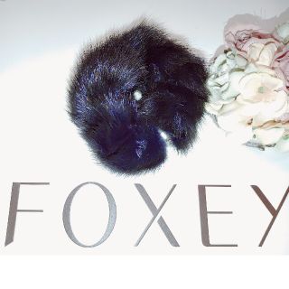 フォクシー(FOXEY)の新品未使用⭐フォクシーミンクシュシュ(ヘアゴム/シュシュ)