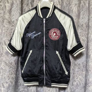 HYSTERIC GLAMOUR - HGヒステリックグラマー ガール刺繍リバーシブルシルク半袖スカジャンの