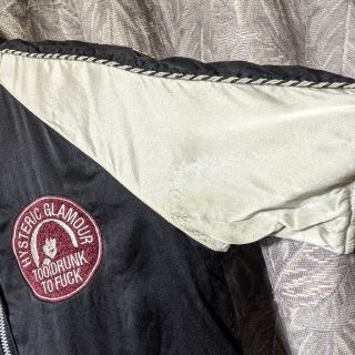 HYSTERIC GLAMOUR - HGヒステリックグラマー ガール刺繍リバーシブルシルク半袖スカジャンの