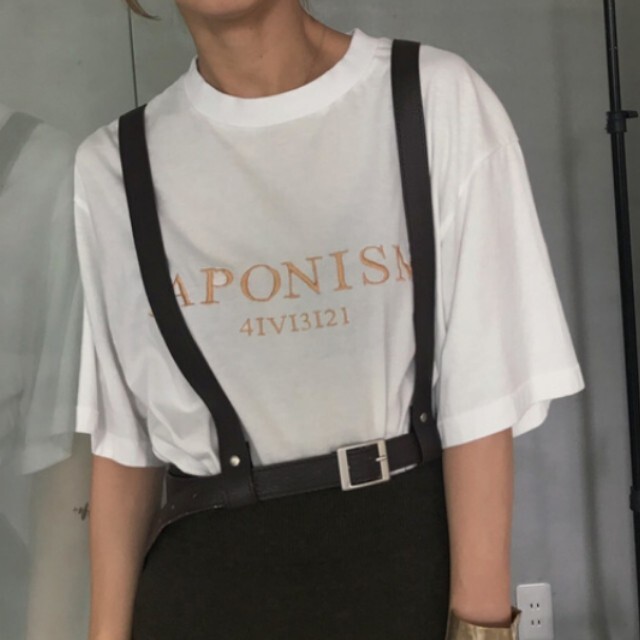 Ameri VINTAGE(アメリヴィンテージ)のAMERI JAPONISM TEE ホワイト 未使用 レディースのトップス(Tシャツ(半袖/袖なし))の商品写真