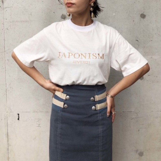 Ameri VINTAGE(アメリヴィンテージ)のAMERI JAPONISM TEE ホワイト 未使用 レディースのトップス(Tシャツ(半袖/袖なし))の商品写真