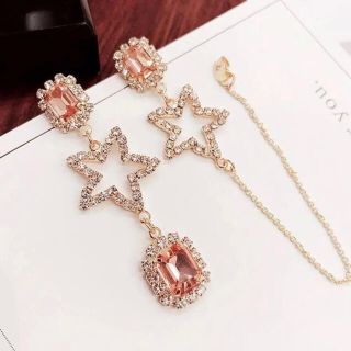 ジルスチュアート(JILLSTUART)のスター　チェーン　ピアス　韓国(ピアス)