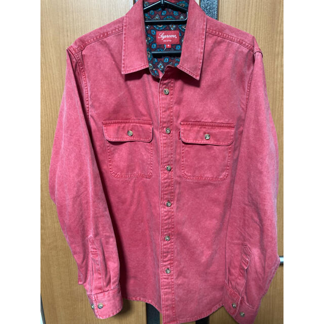 Supreme flannel lined twill shirt 長袖中古品であることをご理解下さい