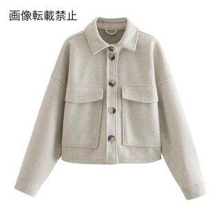 ザラ(ZARA)の🌰9月新作🌾6022◆ニット シャツジャケット(ニットコート)