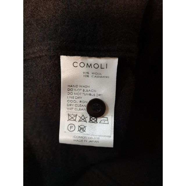 COMOLI(コモリ)のCOMOLI 20AW ウールチェック オープンカラーシャツ メンズのトップス(シャツ)の商品写真