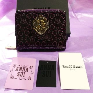 ★ 美品 ★ ANNA SUI アナスイ　小倉唯　コラボ　折り財布　チャーム