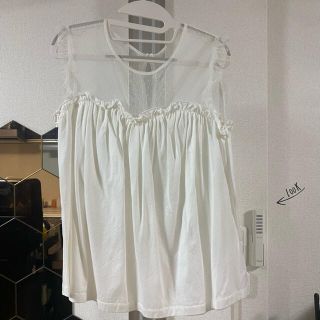 レイビームス(Ray BEAMS)の【最終値下】Ray BEAMS レース ノースリーブ ブラウス FREESIZE(シャツ/ブラウス(半袖/袖なし))