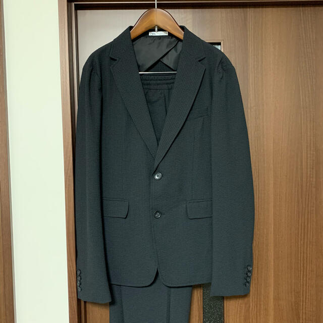 定番人気! ZARA ネイビーセットアップ シアサッカー nmef.com