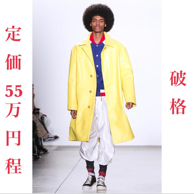 RAF SIMONS - 定価55万円 landlord new york オール 本革コート 新品の