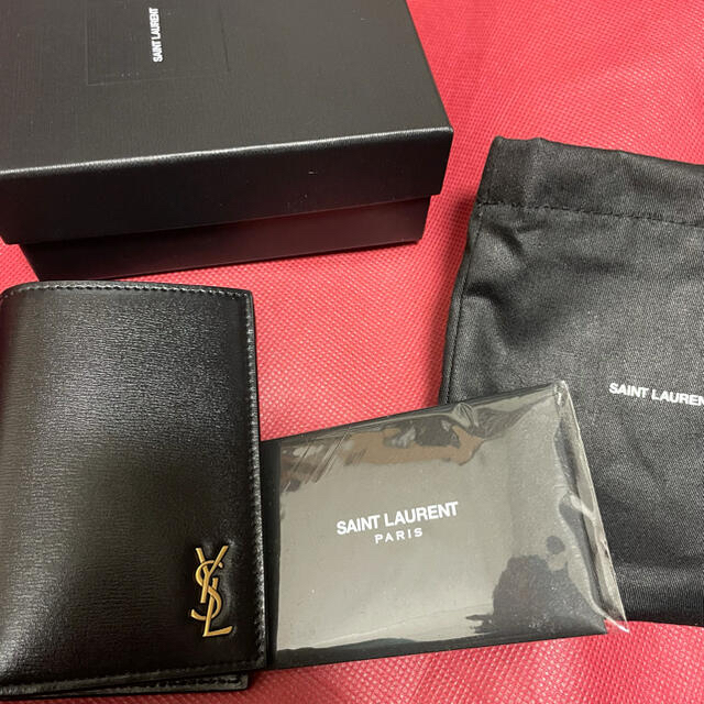 Saint Laurent 2つ折り財布 ブラック サンローラン