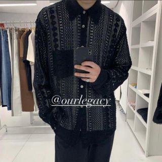 ジルサンダー(Jil Sander)のOUR LEGACY 21SS レースシャツ crochet shirt 46(シャツ)