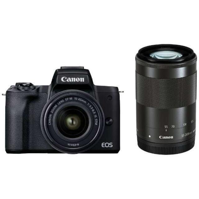 日本製】 Canon - 新品 Canon EOS Kiss M2 ダブルズームレンズキット