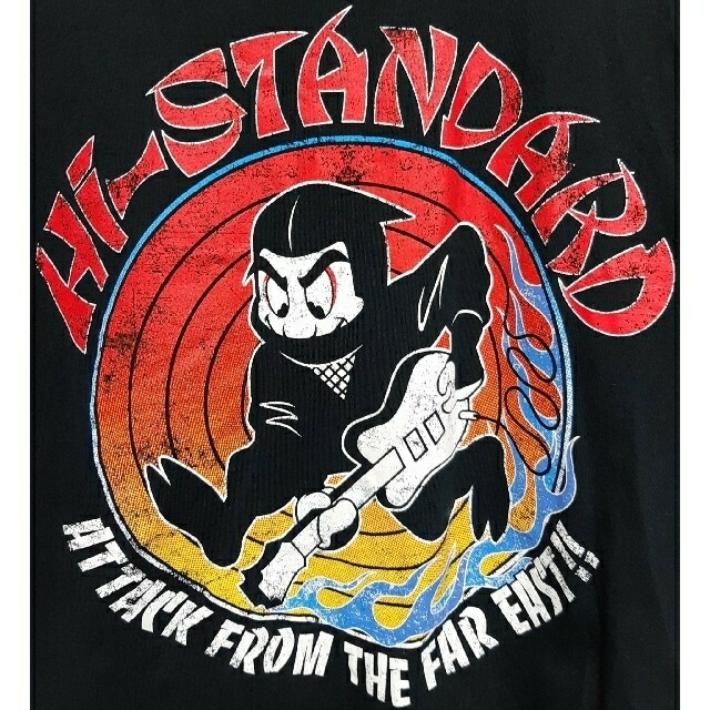 Hi-STANDARD 忍者フロッキープリントTシャツ XL ハイスタ - Tシャツ ...