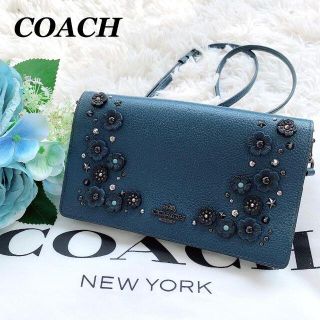 COACH - 美品♡希少 コーチ ティーローズ フォルドオーバー ショルダー