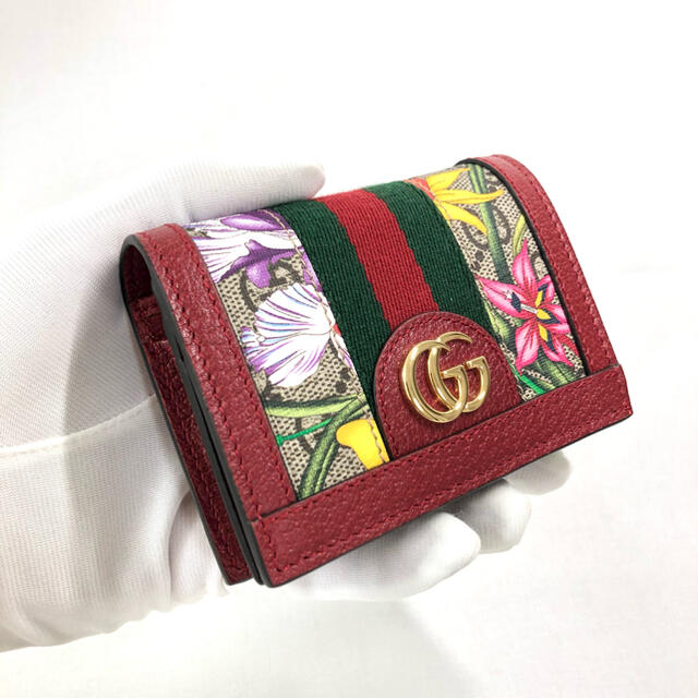 GUCCI オフィディアフローラGG 二つ折り財布-