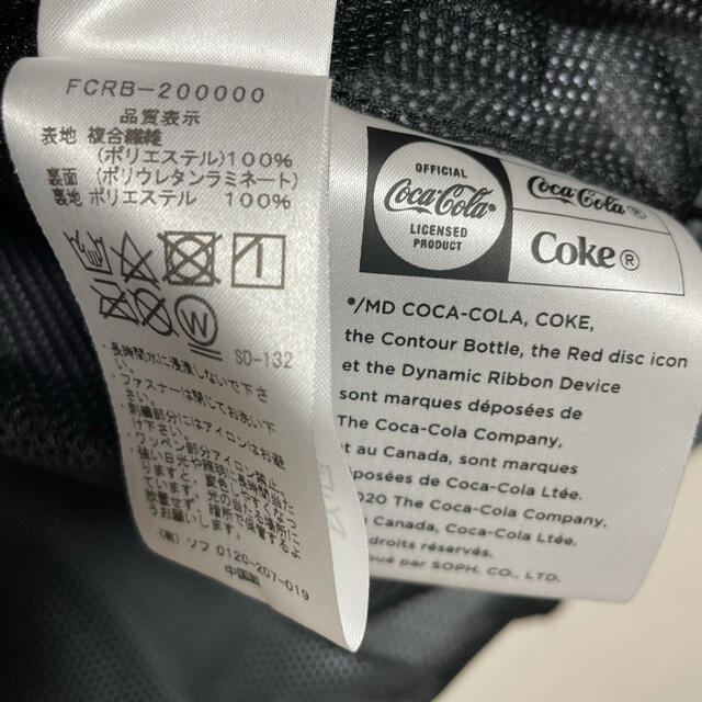 F.C.R.B.(エフシーアールビー)の【美品】F.C.R.B.×Coca-Cola セットアップ 上下Ｍ　黒×グレー メンズのジャケット/アウター(ナイロンジャケット)の商品写真